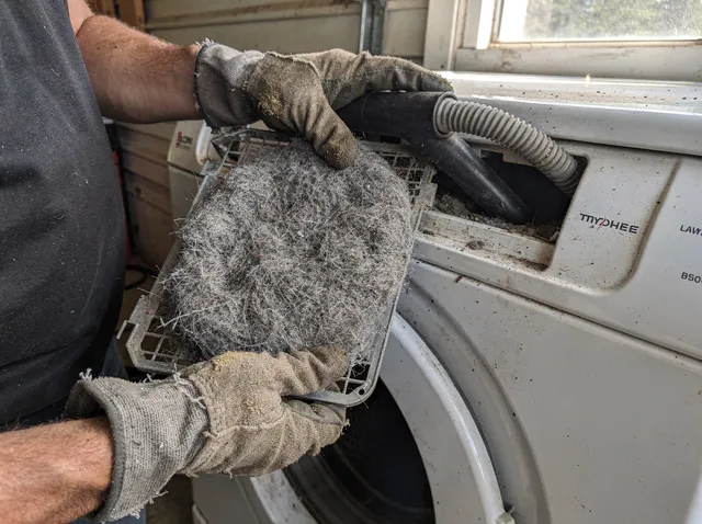 Cleaning Dryer Lint Trap in Temecula, CA