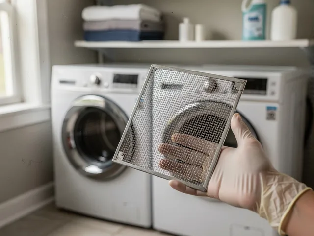 East Hemet Dryer Vent Cleaning specialist performing detailed lint trap cleaning service in East Hemet