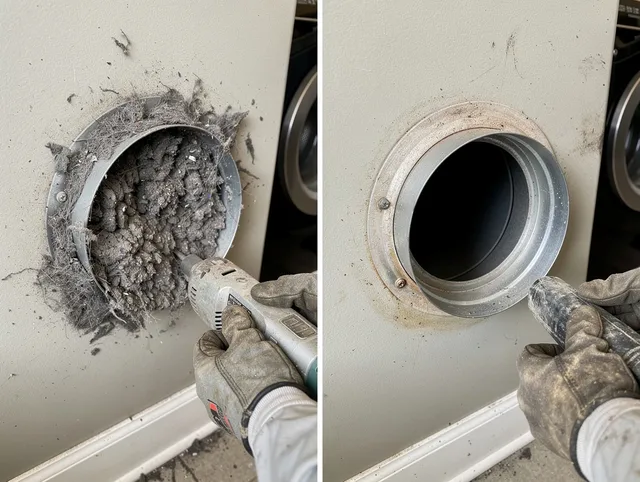Professional clogged vent cleaning by East Hemet Dryer Vent Cleaning in East Hemet