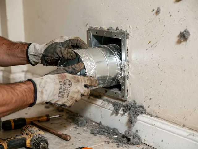 Professional dryer vent repair and installation by East Hemet Dryer Vent Cleaning in East Hemet
